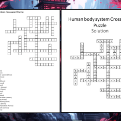 Human body system crossword puzzle