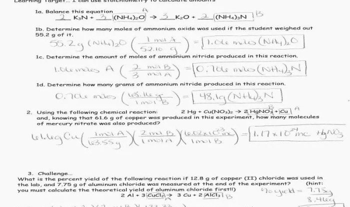 Limiting reactants gizmo answer key