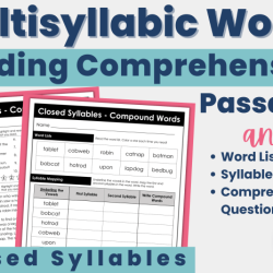 Syllables multisyllabic